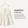 imageAmazon Essentials x Sofia Grainge Toddlers and Baby Girls Cotton Casual Fit and Flare DressIvory Bouquet