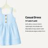 imageAmazon Essentials x Sofia Grainge Toddlers and Baby Girls Cotton Casual Fit and Flare DressLight Blue