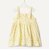 imageAmazon Essentials x Sofia Grainge Toddlers and Baby Girls Cotton Casual Fit and Flare DressLight Tan Ditsy Flower