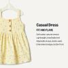 imageAmazon Essentials x Sofia Grainge Toddlers and Baby Girls Cotton Casual Fit and Flare DressLight Tan Ditsy Flower