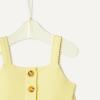imageAmazon Essentials x Sofia Grainge Toddlers and Baby Girls Cotton Casual Fit and Flare DressLight Yellow