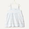 imageAmazon Essentials x Sofia Grainge Toddlers and Baby Girls Cotton Casual Fit and Flare DressPale Blue Bold Stripe