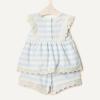 imageAmazon Essentials x Sofia Grainge Toddlers and Baby Girls Cotton Eyelet Top amp Shorts Play Set MultipacksPale Blue Bold Stripe