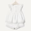 imageAmazon Essentials x Sofia Grainge Toddlers and Baby Girls Cotton Eyelet Top amp Shorts Play Set MultipacksWhite