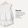 imageAmazon Essentials x Sofia Grainge Toddlers and Baby Girls Cotton Eyelet Top amp Shorts Play Set MultipacksWhite