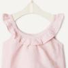 imageAmazon Essentials x Sofia Grainge Toddlers and Baby Girls Cotton Linen Sleeveless Top amp Shorts Set with RufflesLight Pink