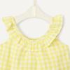 imageAmazon Essentials x Sofia Grainge Toddlers and Baby Girls Cotton Linen Sleeveless Top amp Shorts Set with RufflesYellow Gingham