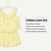 imageAmazon Essentials x Sofia Grainge Toddlers and Baby Girls Cotton Linen Sleeveless Top amp Shorts Set with RufflesYellow Gingham