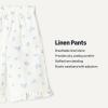 imageAmazon Essentials x Sofia Grainge Toddlers and Baby Girls Cotton Linen Wide Leg Pullon Pant with RufflesIvory Blue Floral