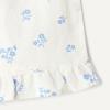 imageAmazon Essentials x Sofia Grainge Toddlers and Baby Girls Cotton Linen Wide Leg Pullon Pant with RufflesIvory Blue Floral