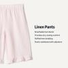imageAmazon Essentials x Sofia Grainge Toddlers and Baby Girls Cotton Linen Wide Leg Pullon Pant with RufflesLight Pink
