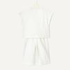 imageAmazon Essentials x Sofia Grainge Toddlers and Baby Girls Cotton Pique Short Sleeve TShirt amp Pants Play SetIvory Marine Club