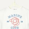 imageAmazon Essentials x Sofia Grainge Toddlers and Baby Girls Cotton Pique Short Sleeve TShirt amp Pants Play SetIvory Marine Club