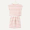 imageAmazon Essentials x Sofia Grainge Toddlers and Baby Girls Cotton Pique Short Sleeve TShirt amp Pants Play SetRed Double Stripe