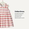 imageAmazon Essentials x Sofia Grainge Toddlers and Baby Girls Cotton Pique Sleeveless DressRed Double Stripe