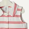 imageAmazon Essentials x Sofia Grainge Toddlers and Baby Girls Cotton Pique Sleeveless DressRed Double Stripe