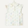 imageAmazon Essentials x Sofia Grainge Toddlers and Baby Girls Cotton Short Sleeve Blouses with Ruffles Pack of 2Light BlueBouquets