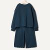 imageAmazon Essentials x Sofia Grainge Toddlers and Baby Girls French Terry Sweatshirt Pant and Top SetDark Navy
