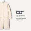imageAmazon Essentials x Sofia Grainge Toddlers and Baby Girls French Terry Sweatshirt Pant and Top SetIvory