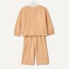 imageAmazon Essentials x Sofia Grainge Toddlers and Baby Girls French Terry Sweatshirt Pant and Top SetLight Camel Big Bear Heart