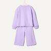 imageAmazon Essentials x Sofia Grainge Toddlers and Baby Girls French Terry Sweatshirt Pant and Top SetLilac
