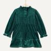 imageAmazon Essentials x Sofia Grainge Toddlers and Baby Girls Long Sleeve Velour Corduroy DressDark Green