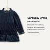 imageAmazon Essentials x Sofia Grainge Toddlers and Baby Girls Long Sleeve Velour Corduroy DressNavy