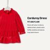 imageAmazon Essentials x Sofia Grainge Toddlers and Baby Girls Long Sleeve Velour Corduroy DressRed