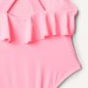 imageAmazon Essentials x Sofia Grainge Toddlers and Baby Girls OnePiece Swimsuit with Crisscross Straps Ruffle DetailBright Pink