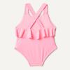 imageAmazon Essentials x Sofia Grainge Toddlers and Baby Girls OnePiece Swimsuit with Crisscross Straps Ruffle DetailBright Pink
