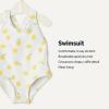 imageAmazon Essentials x Sofia Grainge Toddlers and Baby Girls OnePiece Swimsuit with Crisscross Straps Ruffle DetailIvory Lemon