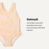 imageAmazon Essentials x Sofia Grainge Toddlers and Baby Girls OnePiece Swimsuit with Crisscross Straps Ruffle DetailShell Pink Ornate Paisley