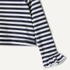 imageAmazon Essentials x Sofia Grainge Toddlers and Baby Girls TwoPiece Long Sleeve Rashguard Set MultipacksIvory Navy Even Stripe