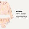 imageAmazon Essentials x Sofia Grainge Toddlers and Baby Girls TwoPiece Long Sleeve Rashguard Set MultipacksPink Ornate Paisley