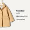 imageAmazon Essentials x Sofia Grainge Toddlers and Baby Girls Wool Blend Dress CoatLight Camel
