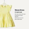 imageAmazon Essentials x Sofia Grainge Toddlers and Baby Girls Woven Cotton Sateen Fit amp Flare Casual DressLight Yellow