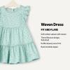 imageAmazon Essentials x Sofia Grainge Toddlers and Baby Girls Woven Cotton Sateen Fit amp Flare Casual DressMint Little Strawberries