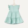 imageAmazon Essentials x Sofia Grainge Toddlers and Baby Girls Woven Cotton Sateen Fit amp Flare Casual DressMint Little Strawberries