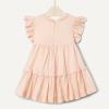 imageAmazon Essentials x Sofia Grainge Toddlers and Baby Girls Woven Cotton Sateen Fit amp Flare Casual DressPeach Classic Stripe