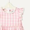 imageAmazon Essentials x Sofia Grainge Toddlers and Baby Girls Woven Cotton Sateen Fit amp Flare Casual DressPink Big Gingham