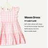 imageAmazon Essentials x Sofia Grainge Toddlers and Baby Girls Woven Cotton Sateen Fit amp Flare Casual DressPink Big Gingham