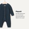 imageAmazon Essentials x Sofia Grainge Unisex Babies Cotton Knit PlaysuitDark Navy
