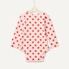 imageAmazon Essentials x Sofia Grainge Unisex Babies Cotton Long Sleeve Crew Neck BodysuitIvoryRedApple Hearts