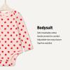imageAmazon Essentials x Sofia Grainge Unisex Babies Cotton Long Sleeve Crew Neck BodysuitIvoryRedApple Hearts