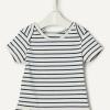 imageAmazon Essentials x Sofia Grainge Unisex Babies Short Sleeve Crewneck BodysuitBunniesLight BlueStripe