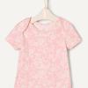 imageAmazon Essentials x Sofia Grainge Unisex Babies Short Sleeve Crewneck BodysuitDelicate FloralIvoryPink