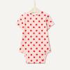 imageAmazon Essentials x Sofia Grainge Unisex Babies Short Sleeve Crewneck BodysuitIvoryRedApple Hearts