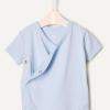 imageAmazon Essentials x Sofia Grainge Unisex Babies Side Snap Short Sleeve BodysuitDark NavyIvoryLight Blue