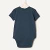 imageAmazon Essentials x Sofia Grainge Unisex Babies Side Snap Short Sleeve BodysuitDark NavyIvoryLight Blue