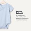 imageAmazon Essentials x Sofia Grainge Unisex Babies Side Snap Short Sleeve BodysuitLight BlueBunniesStripe